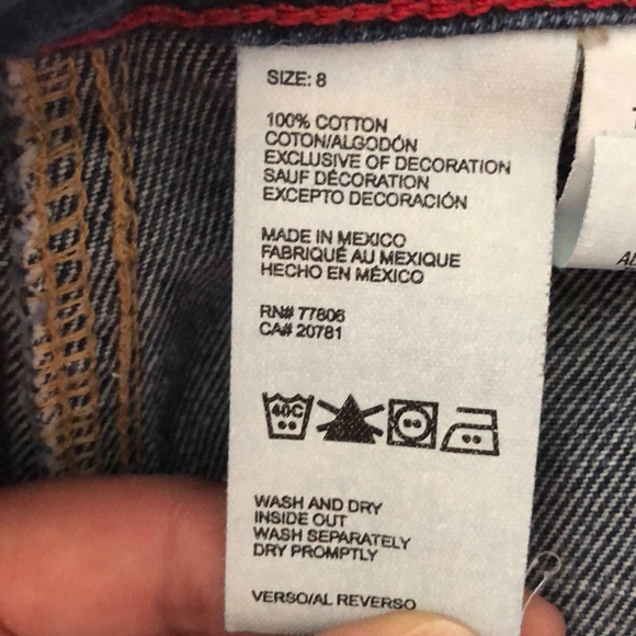 Tommy Hilfiger Jean shorts size 8 - Picture 5 of 7